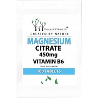 FOREST VITAMIN Magnesium Citrate 450mg Vitamín B6 240tabs CITRÁT HOREČNATý