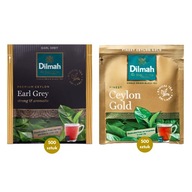 ZESTAW Herbata Czarna Dilmah Earl Grey i Ceylon Gold 2x500 Kopert