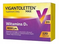 Vigantoletten Max 4000 j.m. Witamina D3 120 tabl.