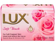 Mydlo na ruky Lux 80 g SOFT TOUCH RUŽA & MANDLE OLEJ (PINK)