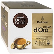 Kávé NESCAFE DOLCE GUSTO DALLMAYR CREMA D'ORO 16 db kapszula + AJÁNDÉK