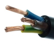 Kabel elektryczny 3-żyłowy OMY 3x1,5 czarny - 25m
