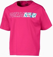 PUMA koszulka DZIEWCZĘCA T-SHIRT RÓŻOWA R.L