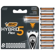 BIC Hybrid 5 Flex Wkłady do maszynki ostrza zestaw 8 sztuk