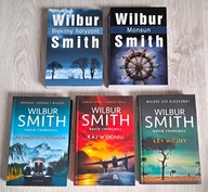 5x Wilbur Smith Błękitny horyzont Monsun Łzy wojny Raj w ogniu Po dwóch str