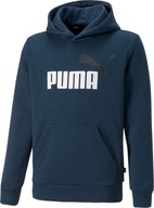 BLUZA CHŁOPIĘCA Z KAPTUREM DRESOWA SPORTOWA KANGURKA ESS+ PUMA 128cm