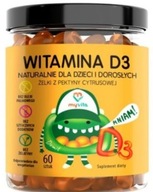 Vitamín D3 v želé pre dospelých 60 ks 1 želé - 1000j