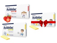 Acidolac Junior PROBIOTYK misio tabletki różne smaki + 1 opakowanie GRATIS!