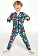 Kombinezon Cornette Kids Boy 185/155 Dino 3 86-128 granatowy 98-104