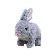Interaktywny królik-zabawka pluszowy króliczek szary