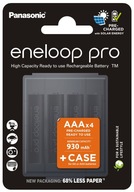 4 x AKU PANASONIC ENELOOP PRO R03/AAA SOLIDNY BOX