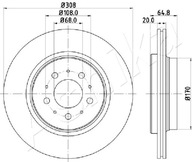 TARCZA HAM. VOLVO XC90 TYL 02-