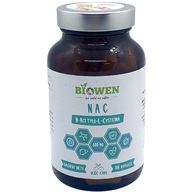 Biowen NAC 600mg 100 kaps zvyšuje hladinu glutatiónu, detoxikácia pečene