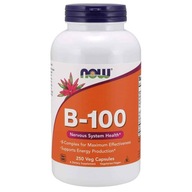 NOW FOODS Vitamín B-100 Sada vitamínov B 250Kap