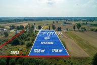 Działka, Santocko, Kłodawa (gm.), 1708 m²