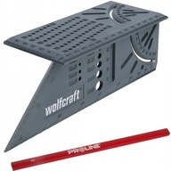 WOLFCRAFT Kątownik stolarski japoński 3D 5208000 + Ołówek stolarski