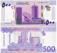 SZUDÁN 500 FONT 2019 P-W 80a.1 UNC ELSŐ KIADÁS