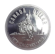 1 dolar - 100. rocznica Calgary - Kanada - 1975