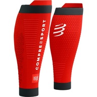 Opaski Kompresyjne na Łydki Ultralekkie COMPRESSPORT R2V3 Red/Black T1