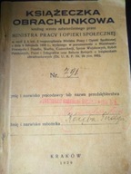 Książeczka obrachunkowa Kopalnia Piłsudski Jaworzno 1929