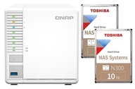 QNAP TS-364-8G s dvoma diskami 10 TB