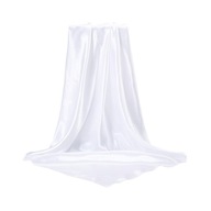 Kwadratowy szalik Damski szalik na szyję Modny pochłaniający wodę 90 cm x 90 cm Biały