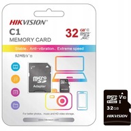 Karta mSD 32Gb Hikvision do kamer WiFi HS-TF-C1 32GB + Adapter