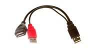 Przedłużacz USB-A (F) - USB-A (M) - USB-A (M)