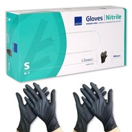 Rękawiczki jednorazowe Abena Classic Sensitive r. S czarne 100 sztuk