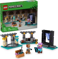 KLOCKI LEGO MINECRAFT 21252 ZBROJOWNIA FIGURKI NOWE ZABAWKI DLA DZIECI