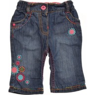 M&S spodnie dziewczęce Jeansowe HAFT podszewka 62