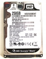 Dysk twardy HDD do laptopa PC używany 250GB SATA