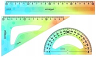 Zestaw geometryczny 20 cm 3 szt pastelowy Keyro