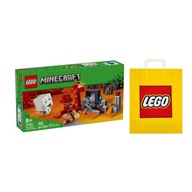 LEGO MINECRAFT č. 21255 - Prepad na portáli pre Nether + Taška LEGO