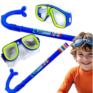 ZESTAW DO NURKOWANIA OKULARY PŁYWACKIE Z RURKĄ GOGLE DO WODY ŁATWE ZAPIĘCIE