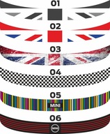 Mini R60 Countryman hátsó lökhárító matricák