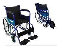 Wózek Inwalidzki MOBICLINIC Alcazar Koła 58cm Waga 16kg Niebieski