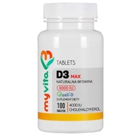 Myvita Vitamín D3 Forte prírodný doplnok stravy 100 tabliet