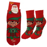 Ponožky detské vianočné - česané bavlna