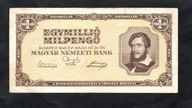 BANKNOT WĘGRY -- 1 milion pengo -- 1946 rok