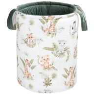 JÁTÉK TÁROLÓ KOSÁR, MOSÓZSÁK, KÉTOLDALAS, PAMUT ÉS VELVET ANYAGBÓL JUKKI