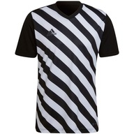 Pánske tričko adidas Entrada 22 Graphic Jersey čierno-biele HF0126 2XL