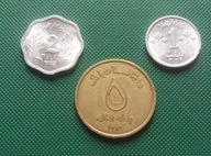 PAKISTAN . AFGANISTAN - Zestaw 3 monet 1 2 5 Paisa Rupia Afganis 1974 S4