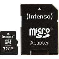KARTA PAMIĘCI INTENSO microSD 32GB + adapter SD