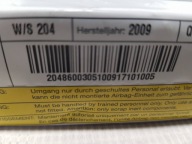 airbag airbag KANAPY left MERCEDES C W204