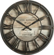 Vintage drevené hodiny 21 cm