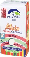 MĄKA PSZENNA CHLEBOWA NADBUŻAŃSKA TYP 750 BIO 1 kg - MŁYNY WODNE (EKO OAZA)