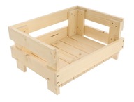Box z prírodného dreva na potraviny, 35 x 25 x 17 cm, R3525