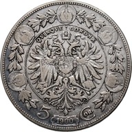 Austria, 5 korona 1900, st. 3