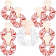 9 DB-OS SCRUNCHIE HAJGUMI SZETT LÁNYBÚCSÚ AJÁNDÉK KÖSZÖNETAJÁNDÉK SELYEM